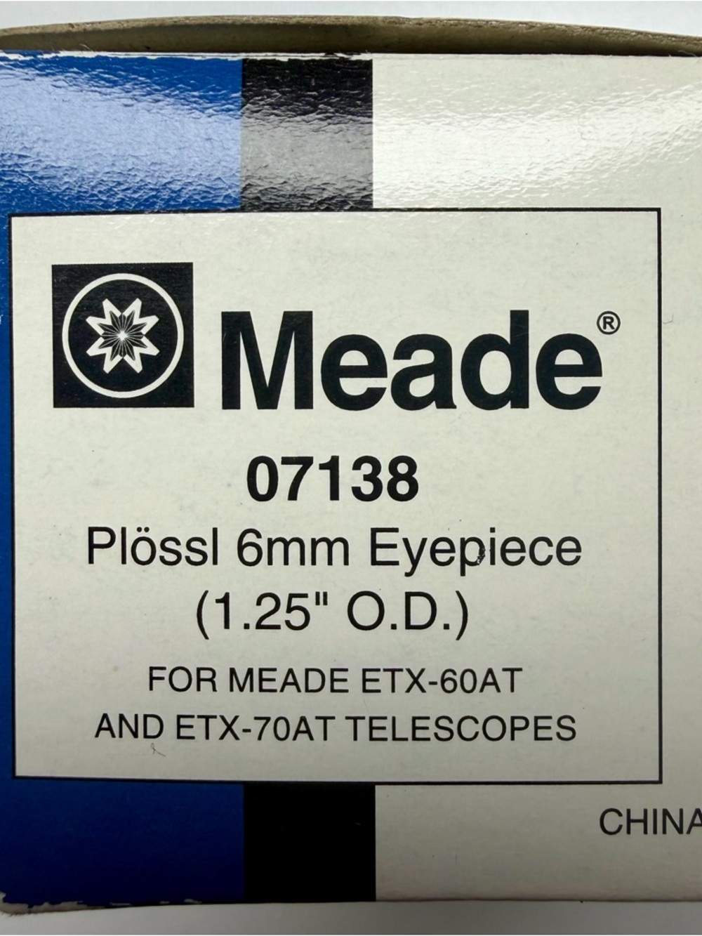 Meade 07138 Plössl 6mm Eyepiece – 1.25"